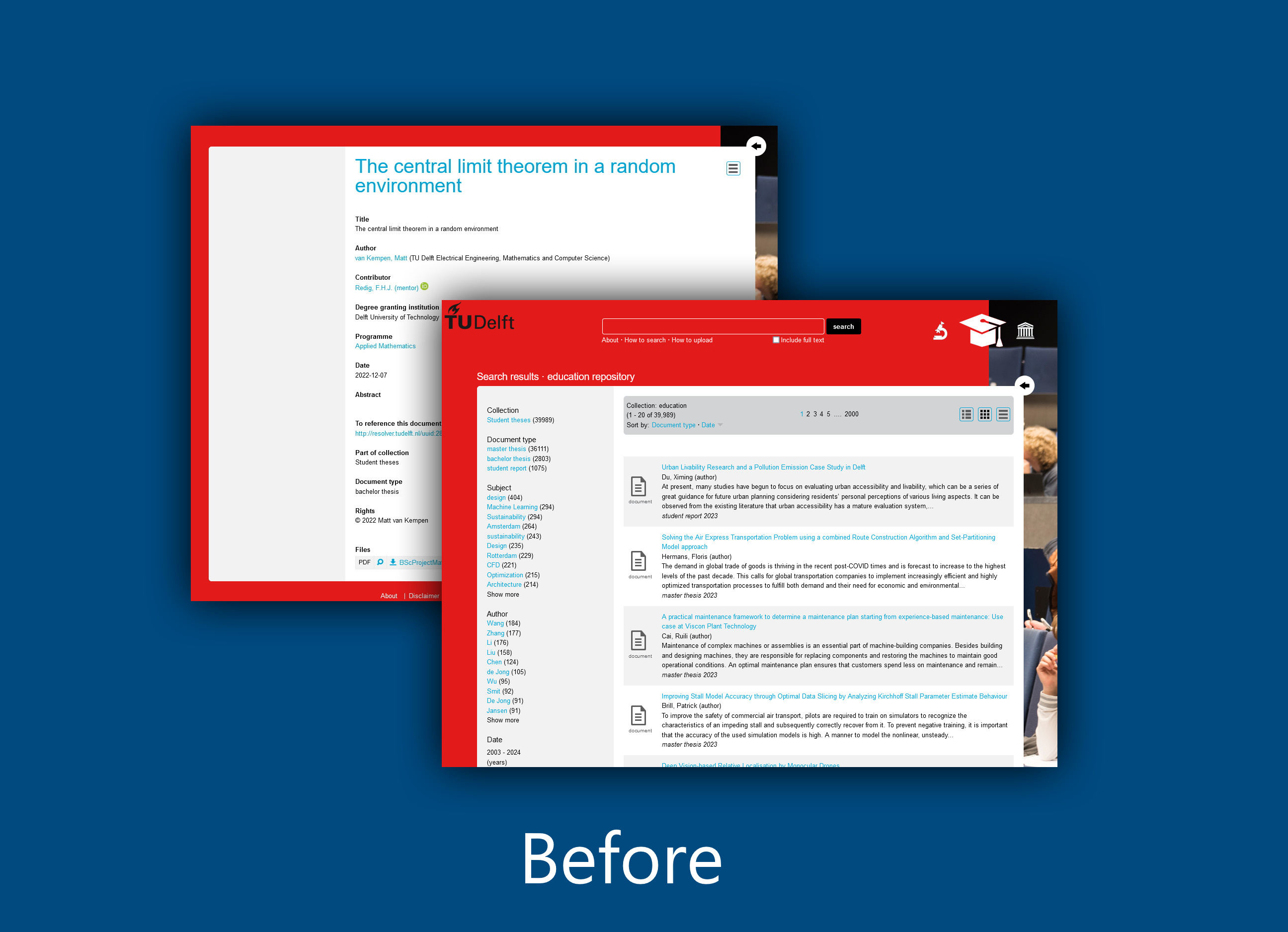 Repository interface before